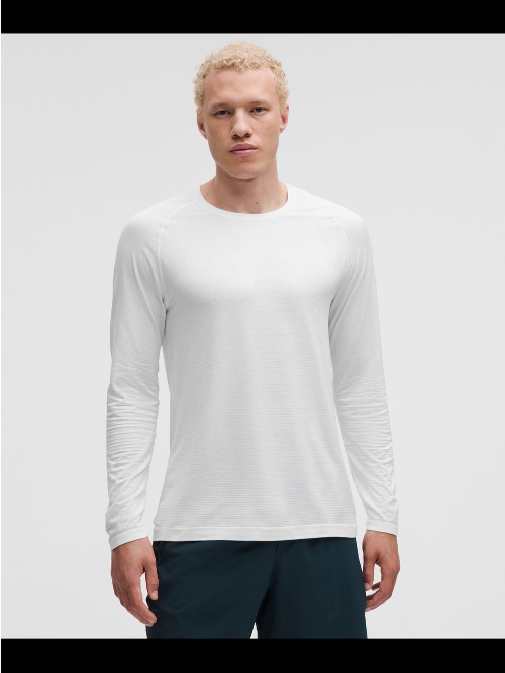 Lululemon NWT Men's Long-Sleeve Performance Crewneck Shirt - White